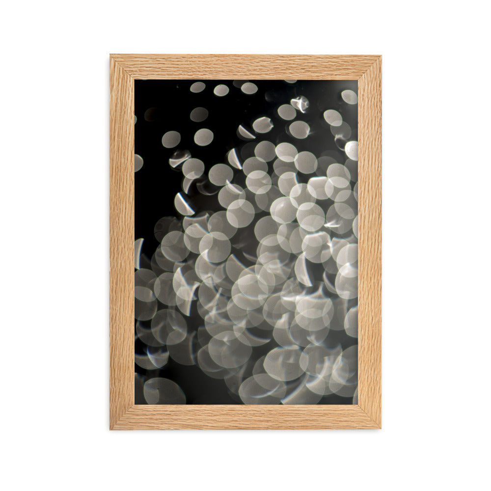 Lichtblasen - Poster im Rahmen Kuratoren von artlia Oak / 21×30 cm artlia