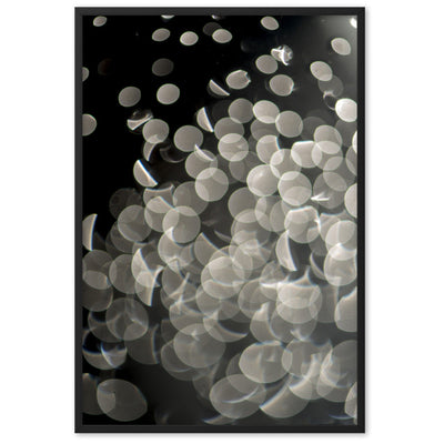Lichtblasen - Poster im Rahmen Kuratoren von artlia Schwarz / 61×91 cm artlia