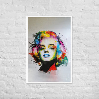 Marilyn Monroe Pop Art - Poster im Rahmen Kuratoren von artlia artlia