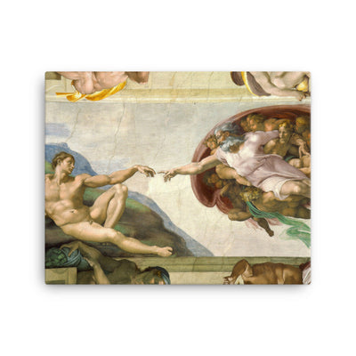 Michelangelo, Creation of Adam - Leinwand Michelangelo 41x51 cm artlia