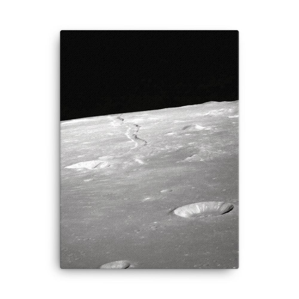 Moon Surface - Leinwand NASA 30x41 cm artlia