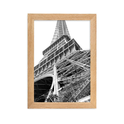 Paris Eiffel Tower - Poster im Rahmen artlia Oak / 21×30 cm artlia
