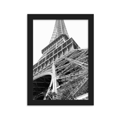 Paris Eiffel Tower - Poster im Rahmen artlia Schwarz / 21×30 cm artlia