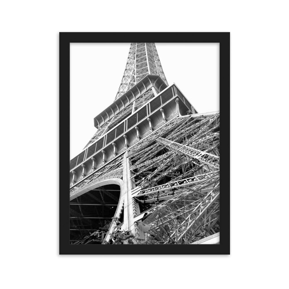 Paris Eiffel Tower - Poster im Rahmen artlia Schwarz / 30×40 cm artlia