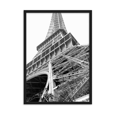 Paris Eiffel Tower - Poster im Rahmen artlia Schwarz / 50×70 cm artlia