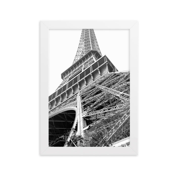 Paris Eiffel Tower - Poster im Rahmen artlia Weiß / 21×30 cm artlia