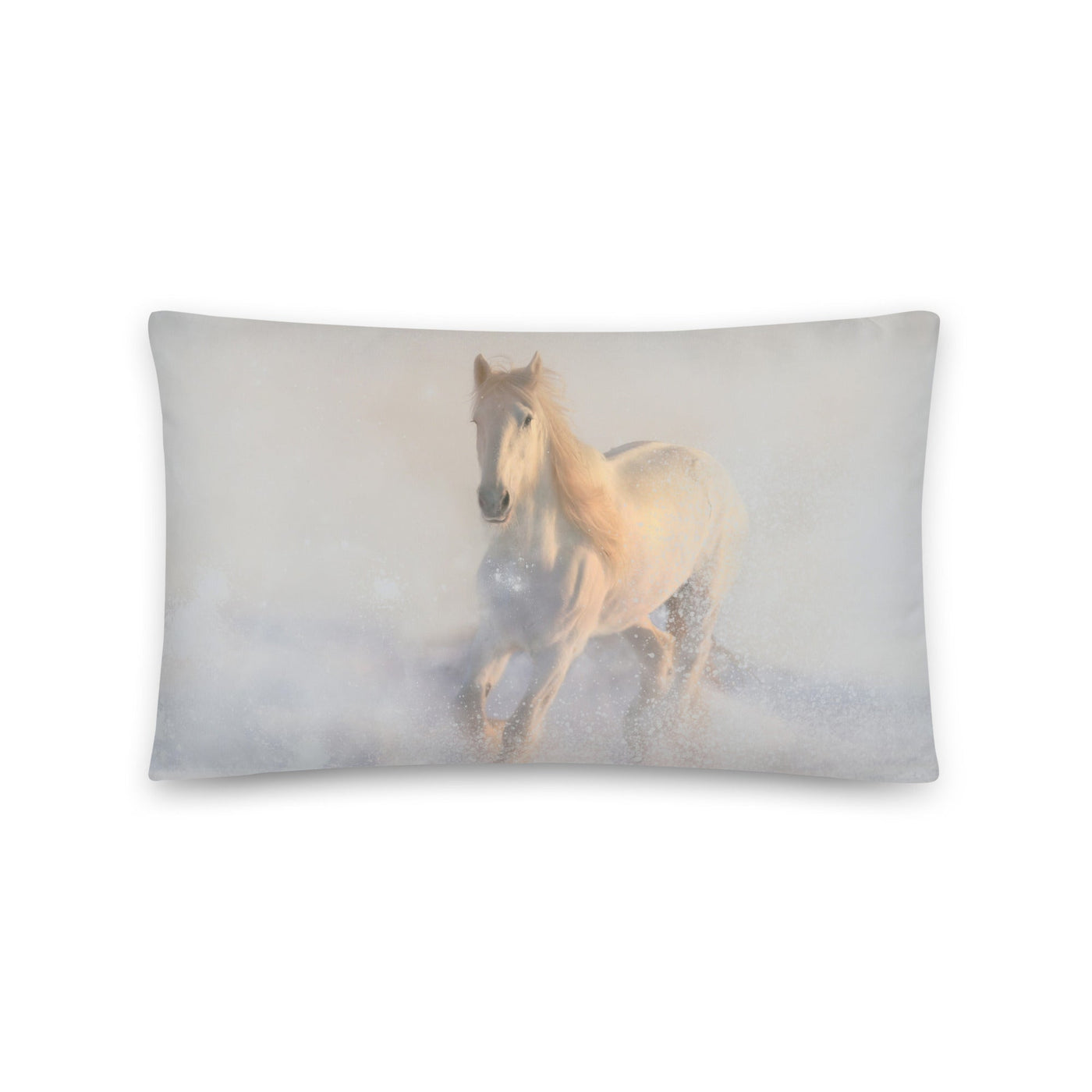 Pferd im Schnee - Kissen Kuratoren von artlia 50x30 cm artlia