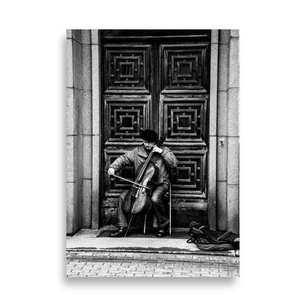 Poster - A Cellist on the Street Kuratoren von artlia 21×30 cm artlia