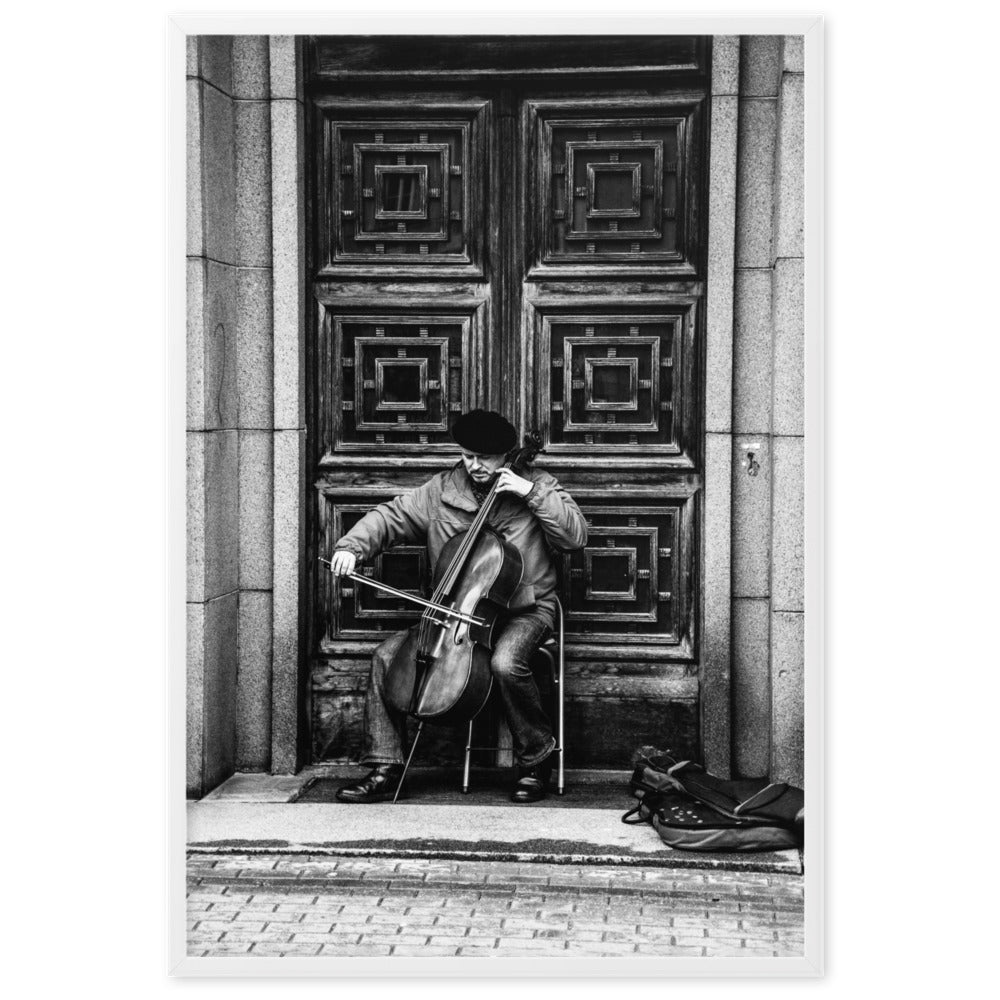 Poster - A Cellist on the Street Kuratoren von artlia artlia