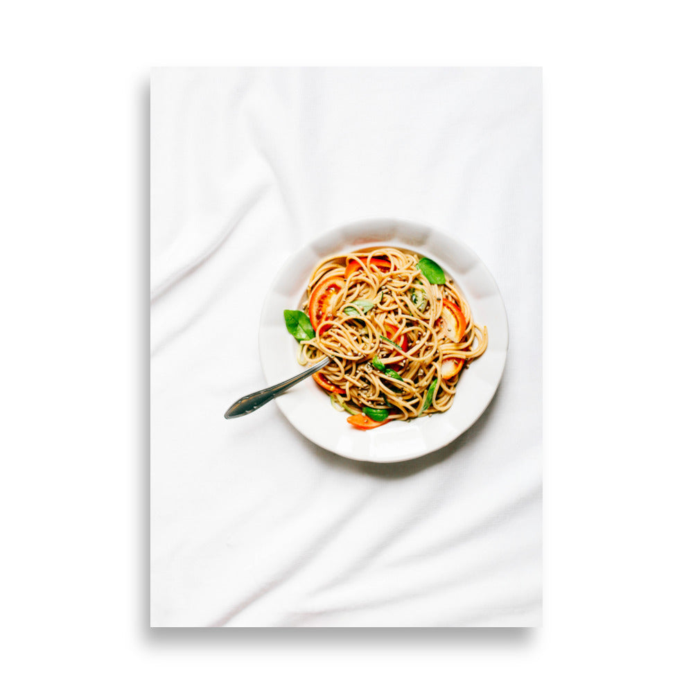 Poster - leckere Spaghetti Kuratoren von artlia 21×30 cm artlia