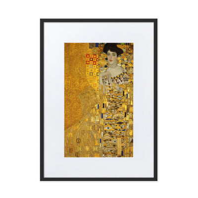 Poster mit Passepartout - Gustav Klimt, Adele Bloch-Bauer Gustav Klimt Schwarz / 50×70 cm artlia