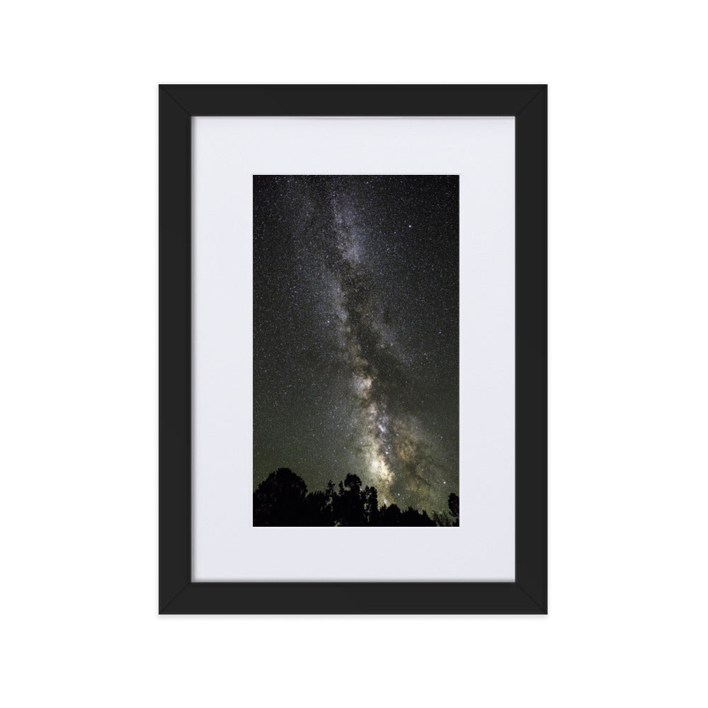 Poster mit Passepartout - Sternenhimmel Starry sky Kuratoren von artlia Schwarz / 21×30 cm artlia