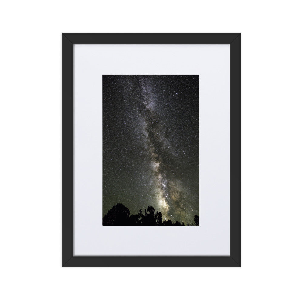 Poster mit Passepartout - Sternenhimmel Starry sky Kuratoren von artlia Schwarz / 30×40 cm artlia