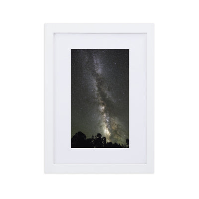 Poster mit Passepartout - Sternenhimmel Starry sky Kuratoren von artlia Weiß / 21×30 cm artlia