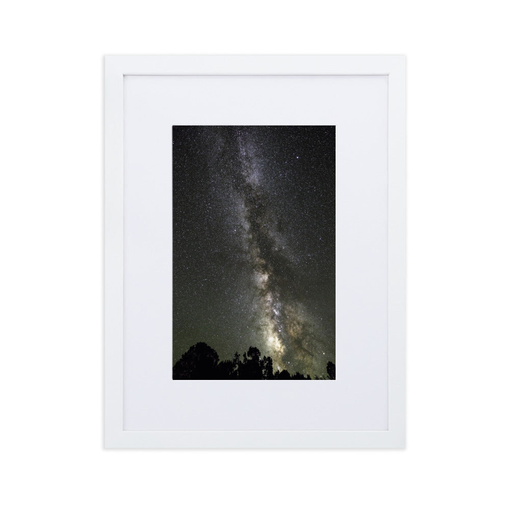 Poster mit Passepartout - Sternenhimmel Starry sky Kuratoren von artlia Weiß / 30×40 cm artlia
