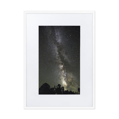 Poster mit Passepartout - Sternenhimmel Starry sky Kuratoren von artlia Weiß / 50×70 cm artlia
