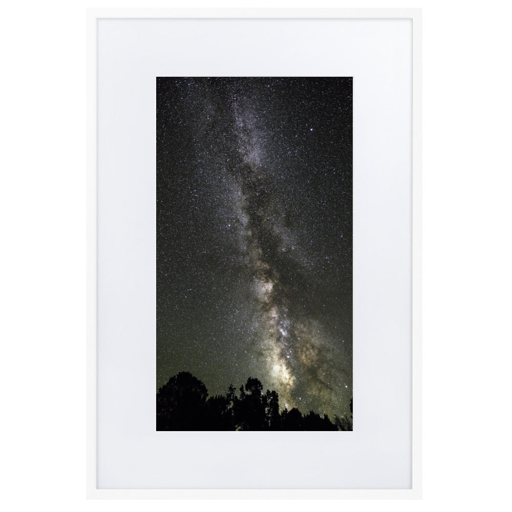 Poster mit Passepartout - Sternenhimmel Starry sky Kuratoren von artlia Weiß / 61×91 cm artlia