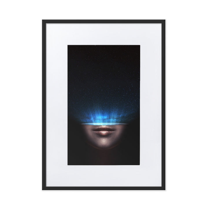Poster mit Passepartout - Universum im Kopf Kuratoren von artlia Schwarz / 50×70 cm artlia
