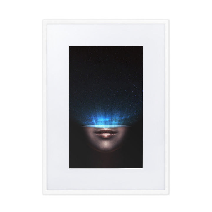 Poster mit Passepartout - Universum im Kopf Kuratoren von artlia Weiß / 50×70 cm artlia