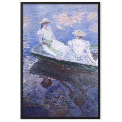 Poster mit Rahmen - Claude Monet, On the Boat Claude Monet Schwarz / 61×91 cm artlia
