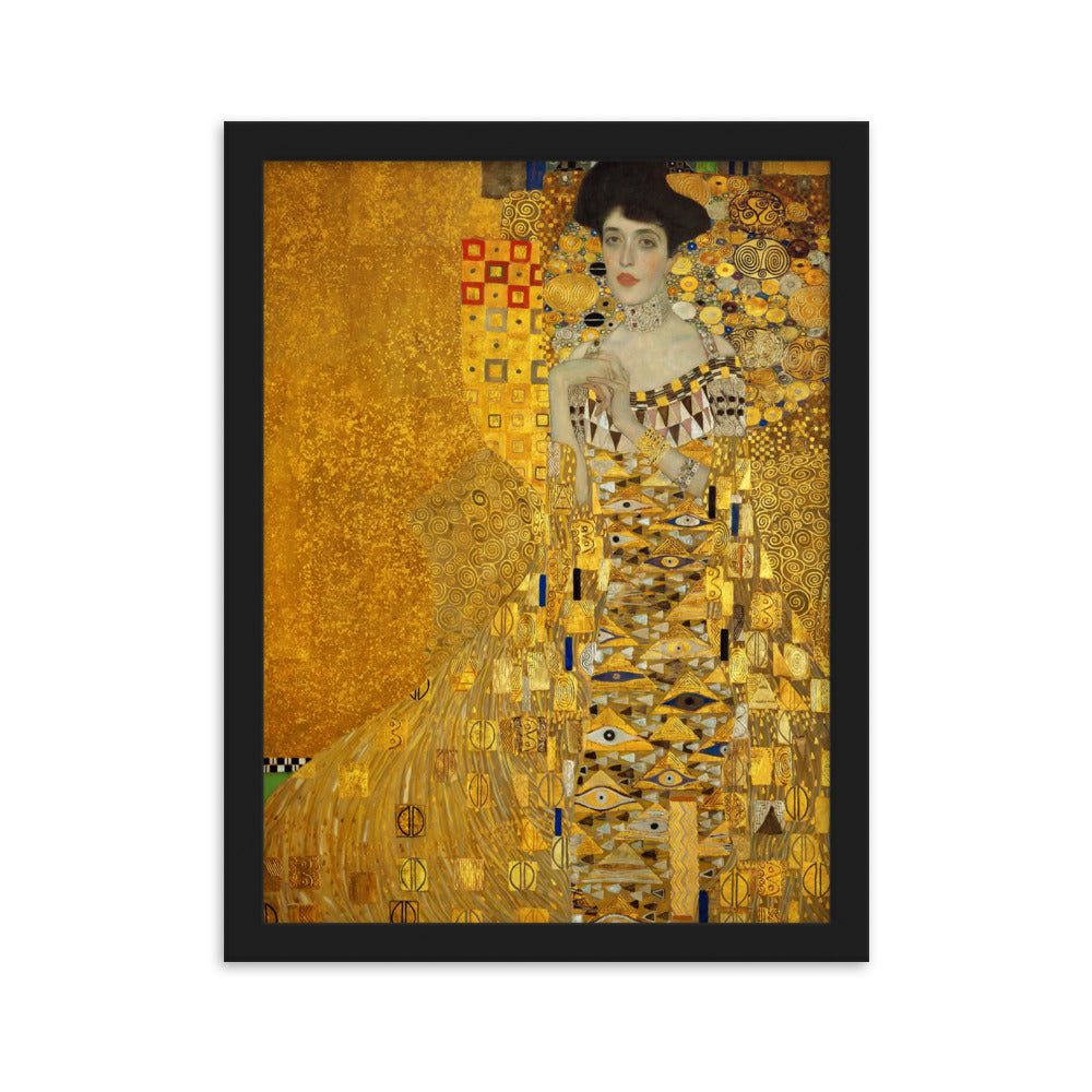 Poster mit Rahmen - Gustav Klimt, Adele Bloch-Bauer Gustav Klimt Schwarz / 30×40 cm artlia