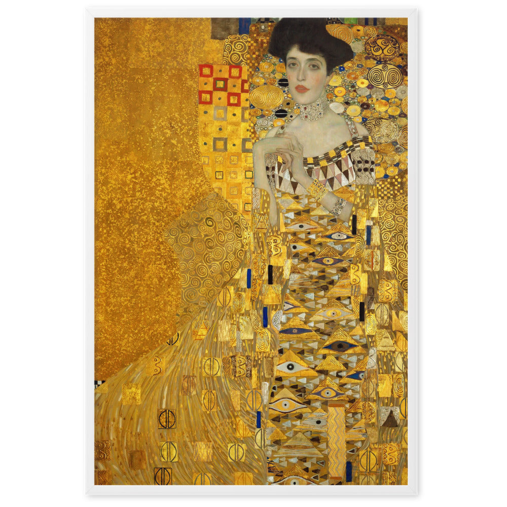 Poster mit Rahmen - Gustav Klimt, Adele Bloch-Bauer Gustav Klimt Weiß / 61×91 cm artlia