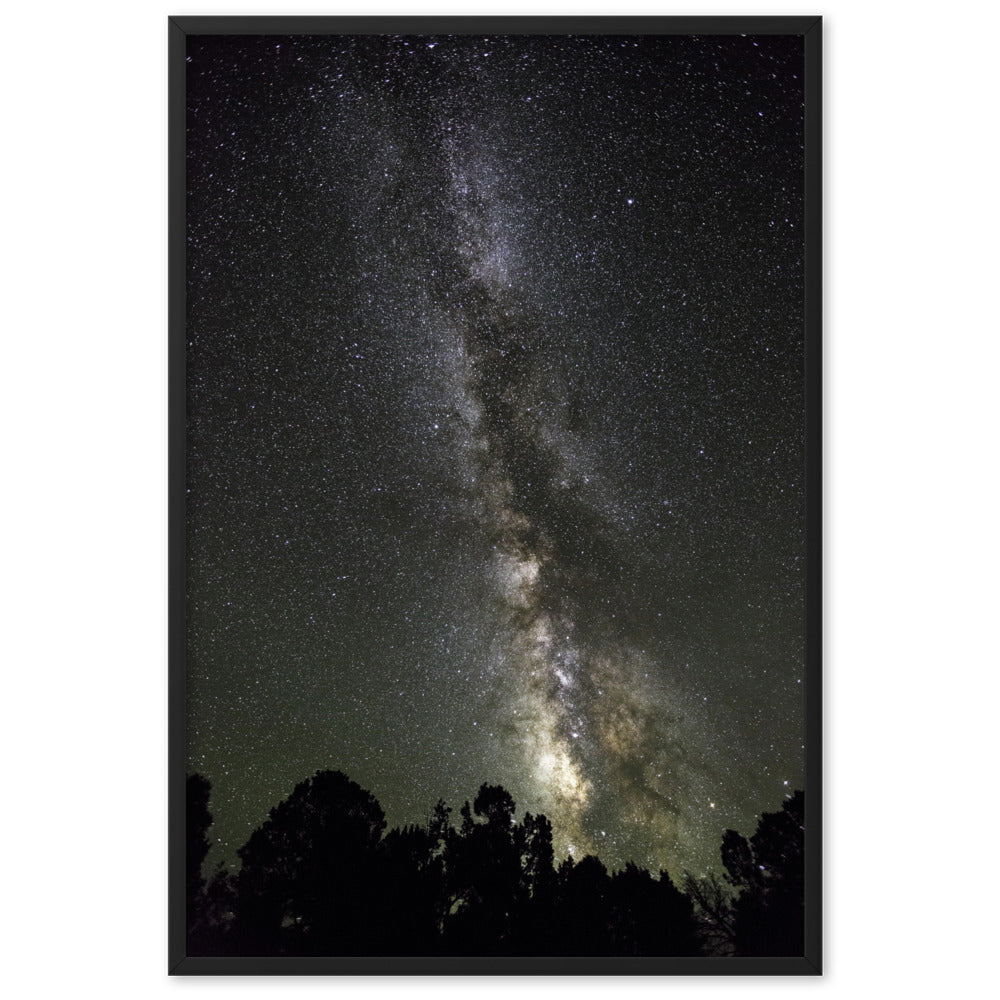 Poster mit Rahmen - Sternenhimmel Starry sky Kuratoren von artlia Schwarz / 61×91 cm artlia
