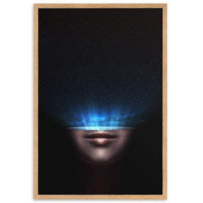 Poster mit Rahmen - Universum im Kopf Kuratoren von artlia Oak / 61×91 cm artlia
