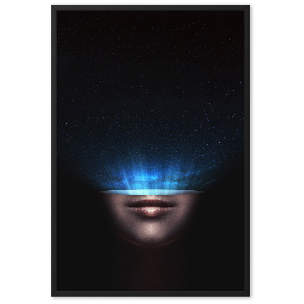 Poster mit Rahmen - Universum im Kopf Kuratoren von artlia Schwarz / 61×91 cm artlia