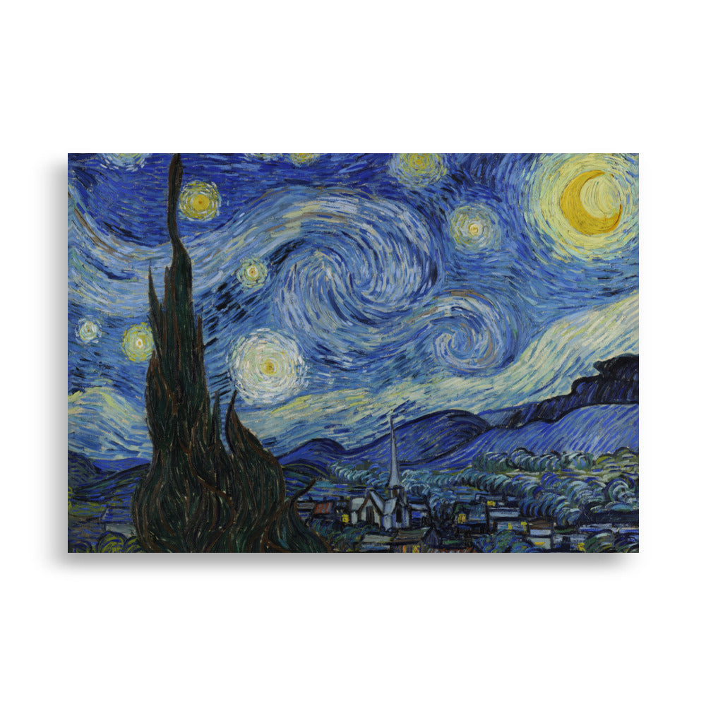 Poster - Starry Night, Van Gogh Van Gogh horizontal (original) / 21×30 cm artlia