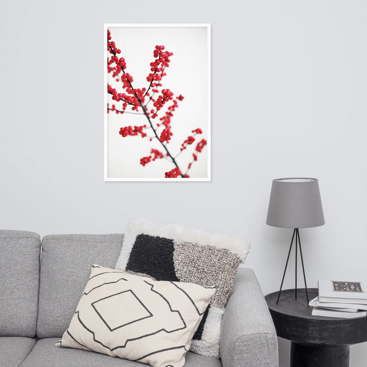Red Berries - Poster im Rahmen Kuratoren von artlia artlia