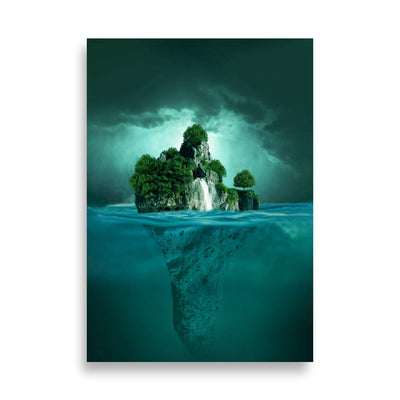 schwimmende Insel - Poster Kuratoren von artlia 70×100 cm artlia