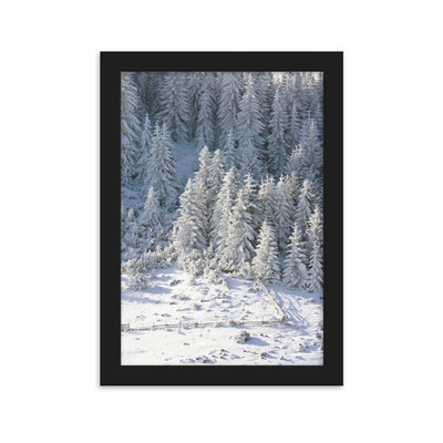 Snow Landscape 3 - Poster im Rahmen artlia Schwarz / 21×30 cm artlia