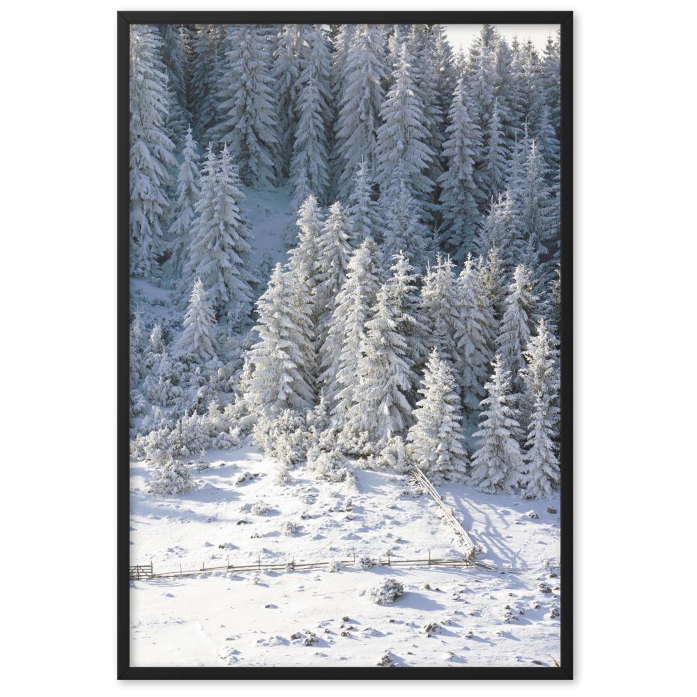 Snow Landscape 3 - Poster im Rahmen artlia Schwarz / 61×91 cm artlia