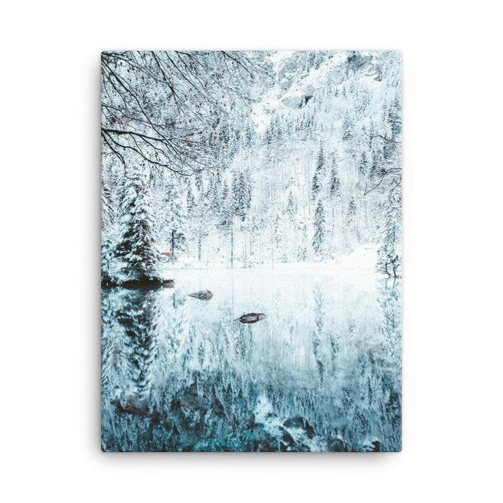 Snow Landscape 4 - Leinwand artlia 18″×24″ artlia