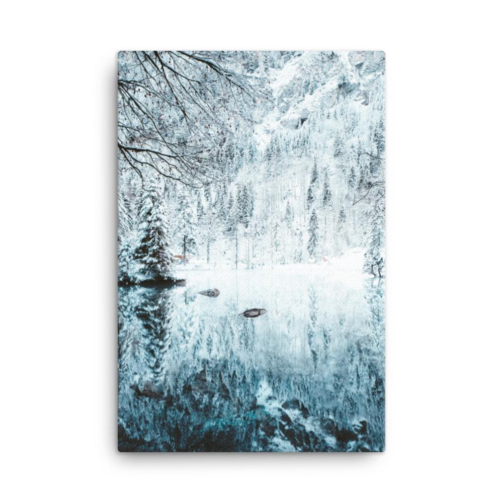 Snow Landscape 4 - Leinwand artlia 24″×36″ artlia