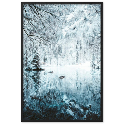 Snow Landscape 4 - Poster im Rahmen artlia Schwarz / 61×91 cm artlia