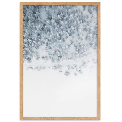 Snow Landscape 5 - Poster im Rahmen artlia Oak / 61×91 cm artlia