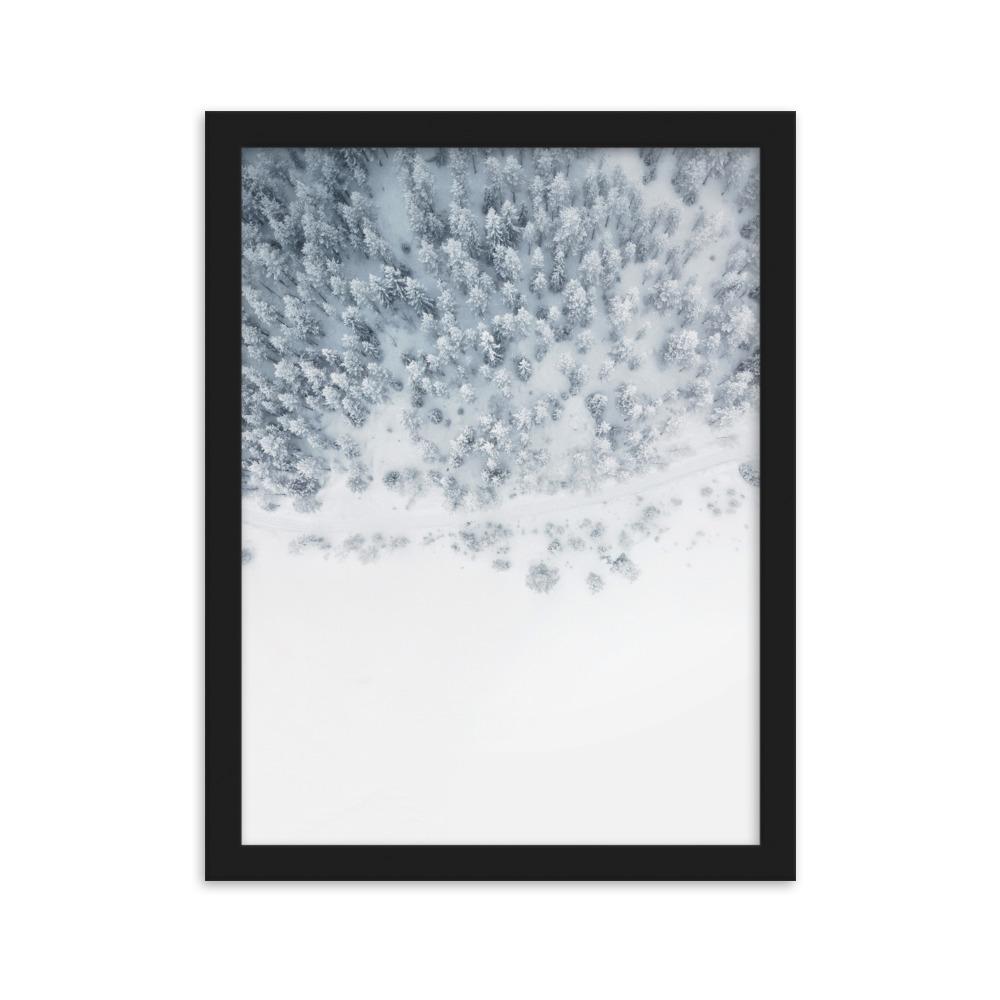 Snow Landscape 5 - Poster im Rahmen artlia Schwarz / 30×40 cm artlia