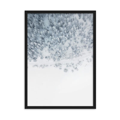 Snow Landscape 5 - Poster im Rahmen artlia Schwarz / 50×70 cm artlia