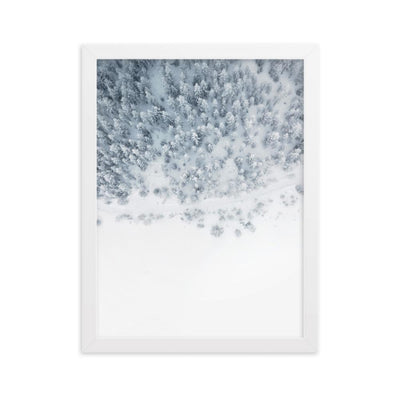 Snow Landscape 5 - Poster im Rahmen artlia Weiß / 30×40 cm artlia
