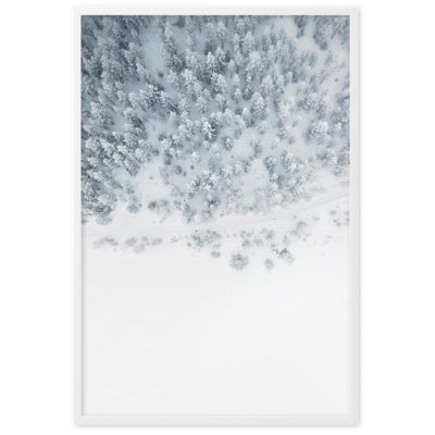 Snow Landscape 5 - Poster im Rahmen artlia Weiß / 61×91 cm artlia