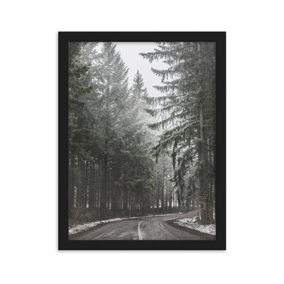 Snow Landscape 6 - Poster im Rahmen artlia Schwarz / 30×40 cm artlia