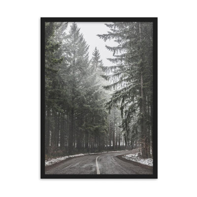 Snow Landscape 6 - Poster im Rahmen artlia Schwarz / 50×70 cm artlia