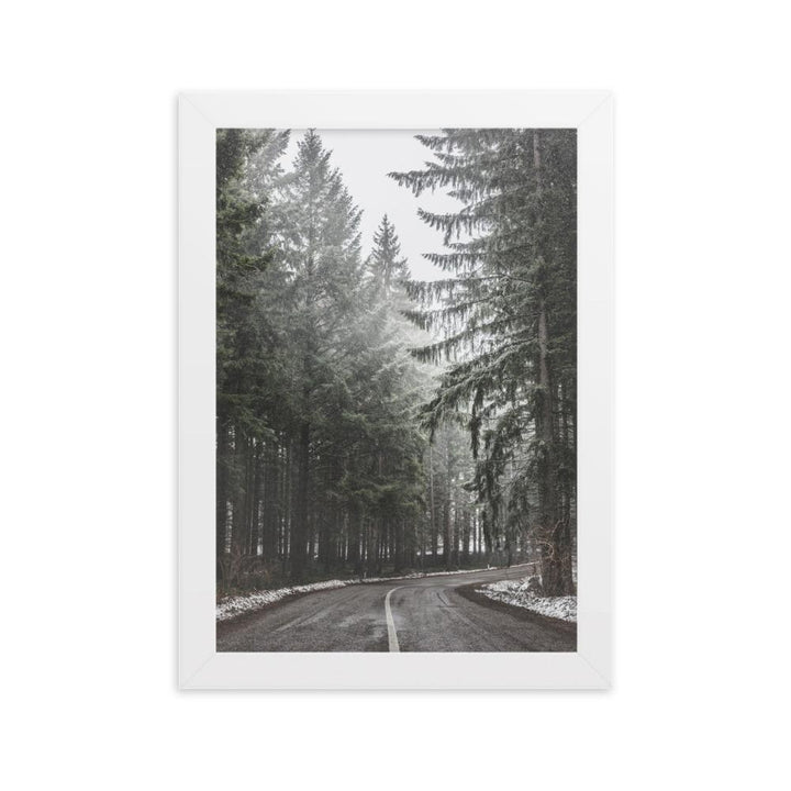 Snow Landscape 6 - Poster im Rahmen artlia Weiß / 21×30 cm artlia