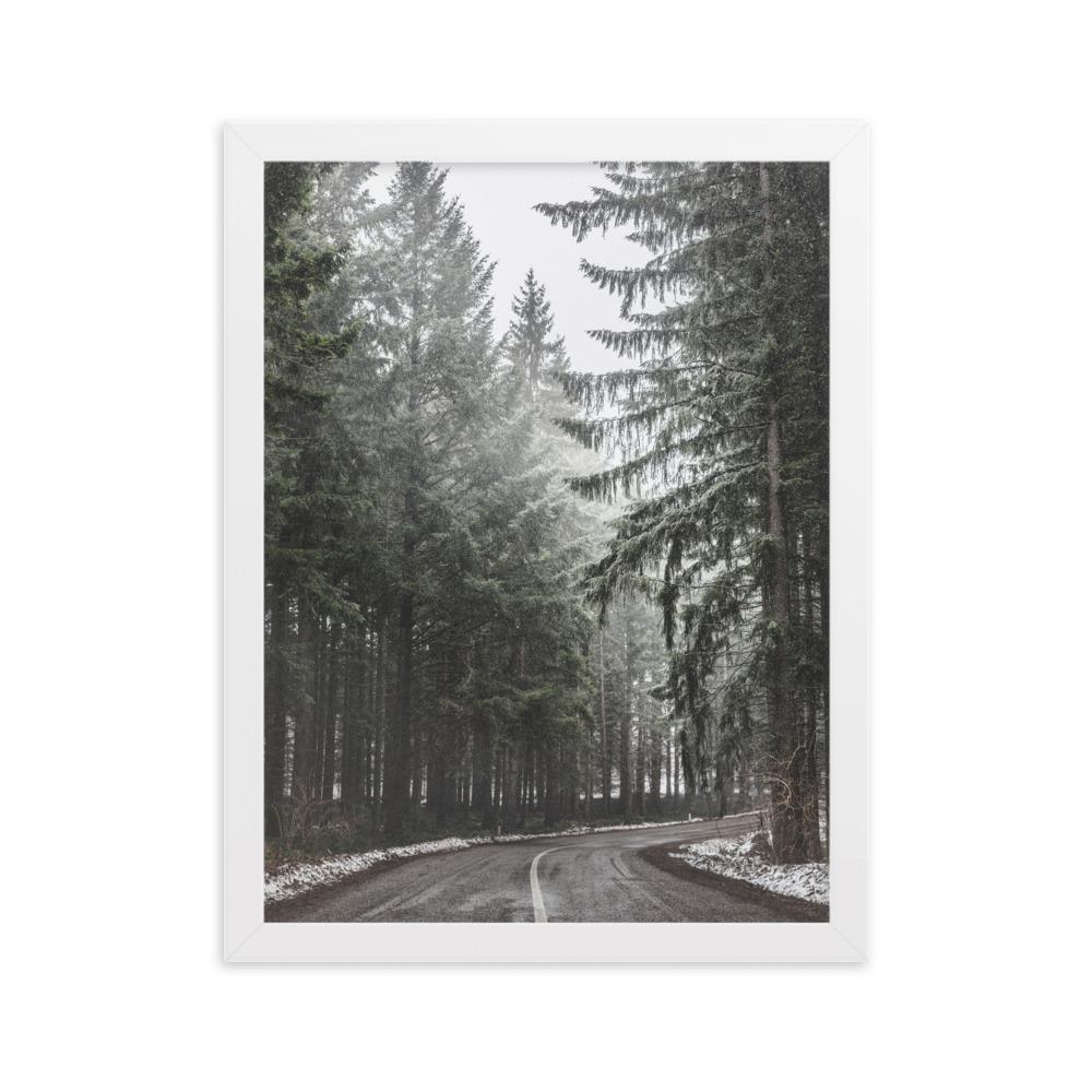 Snow Landscape 6 - Poster im Rahmen artlia Weiß / 30×40 cm artlia