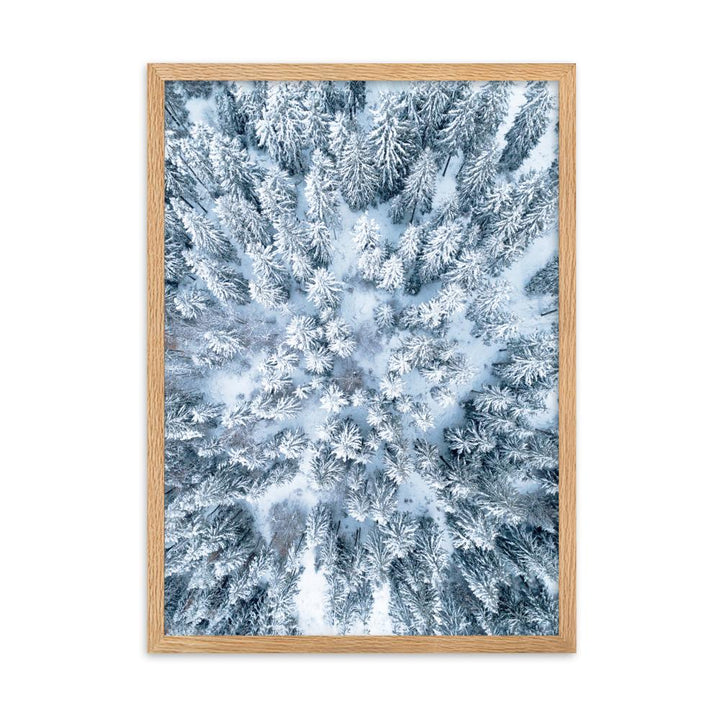 Snow Landscape 7 - Poster im Rahmen artlia Oak / 50×70 cm artlia