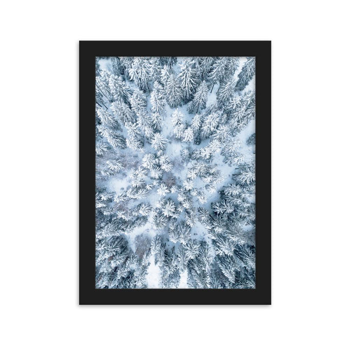 Snow Landscape 7 - Poster im Rahmen artlia Schwarz / 21×30 cm artlia