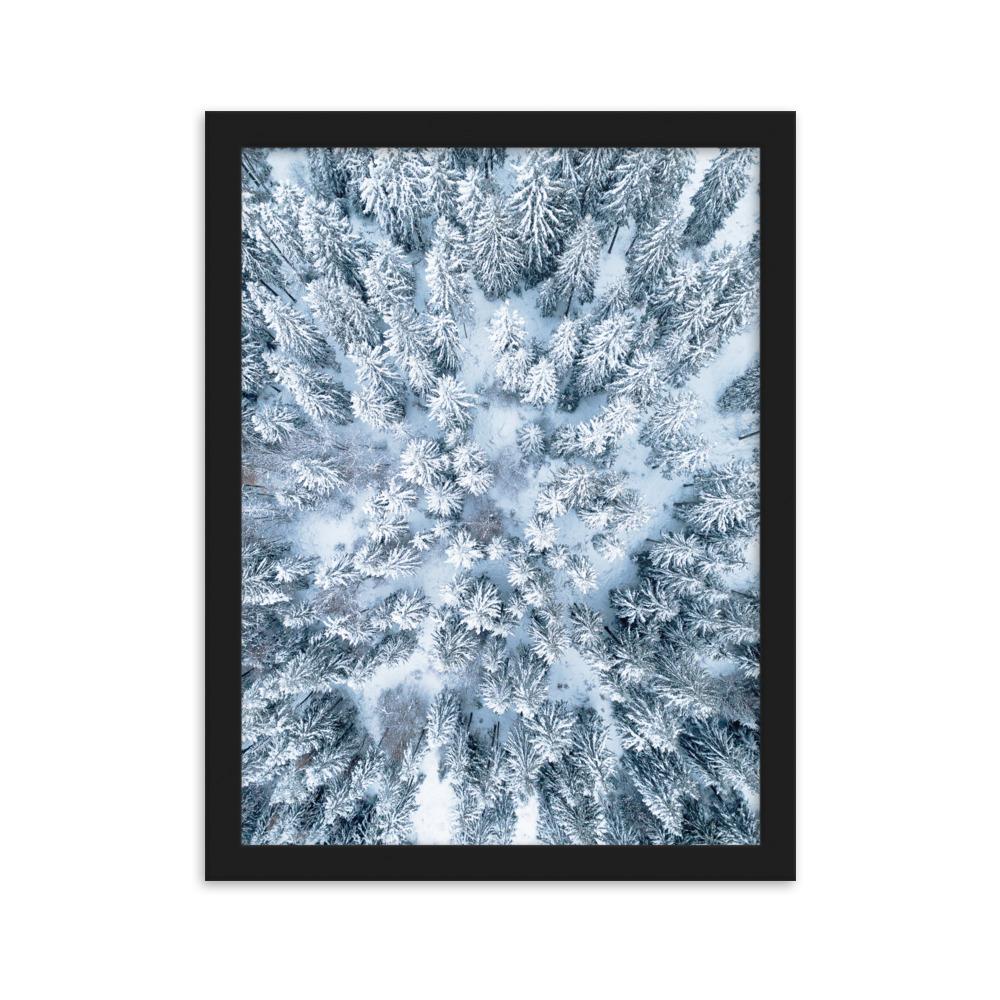 Snow Landscape 7 - Poster im Rahmen artlia Schwarz / 30×40 cm artlia