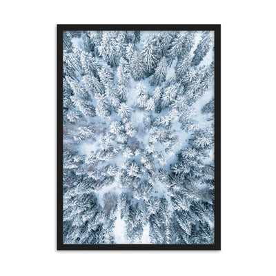 Snow Landscape 7 - Poster im Rahmen artlia Schwarz / 50×70 cm artlia